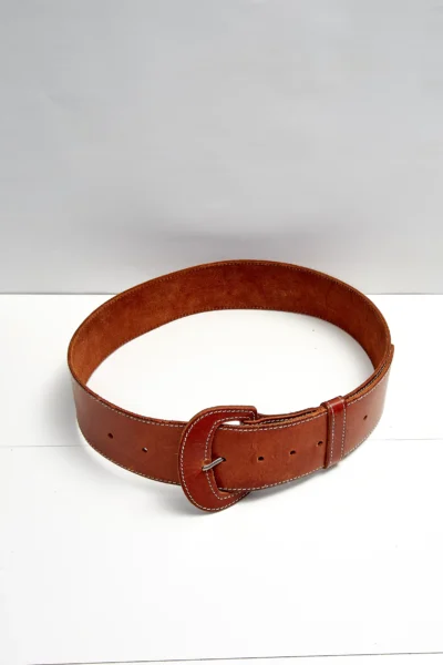 Vintage Leather Belt Brown