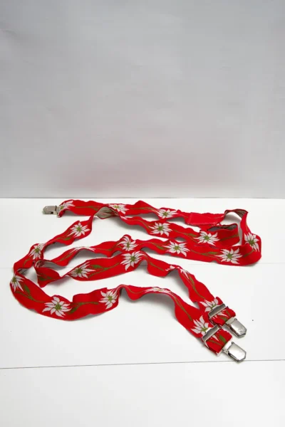 Vintage Suspenders with Metallic Clips
