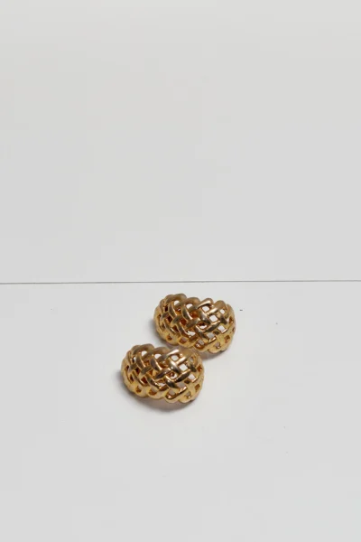 Vintage Goldtone Clip-On Earrings XL