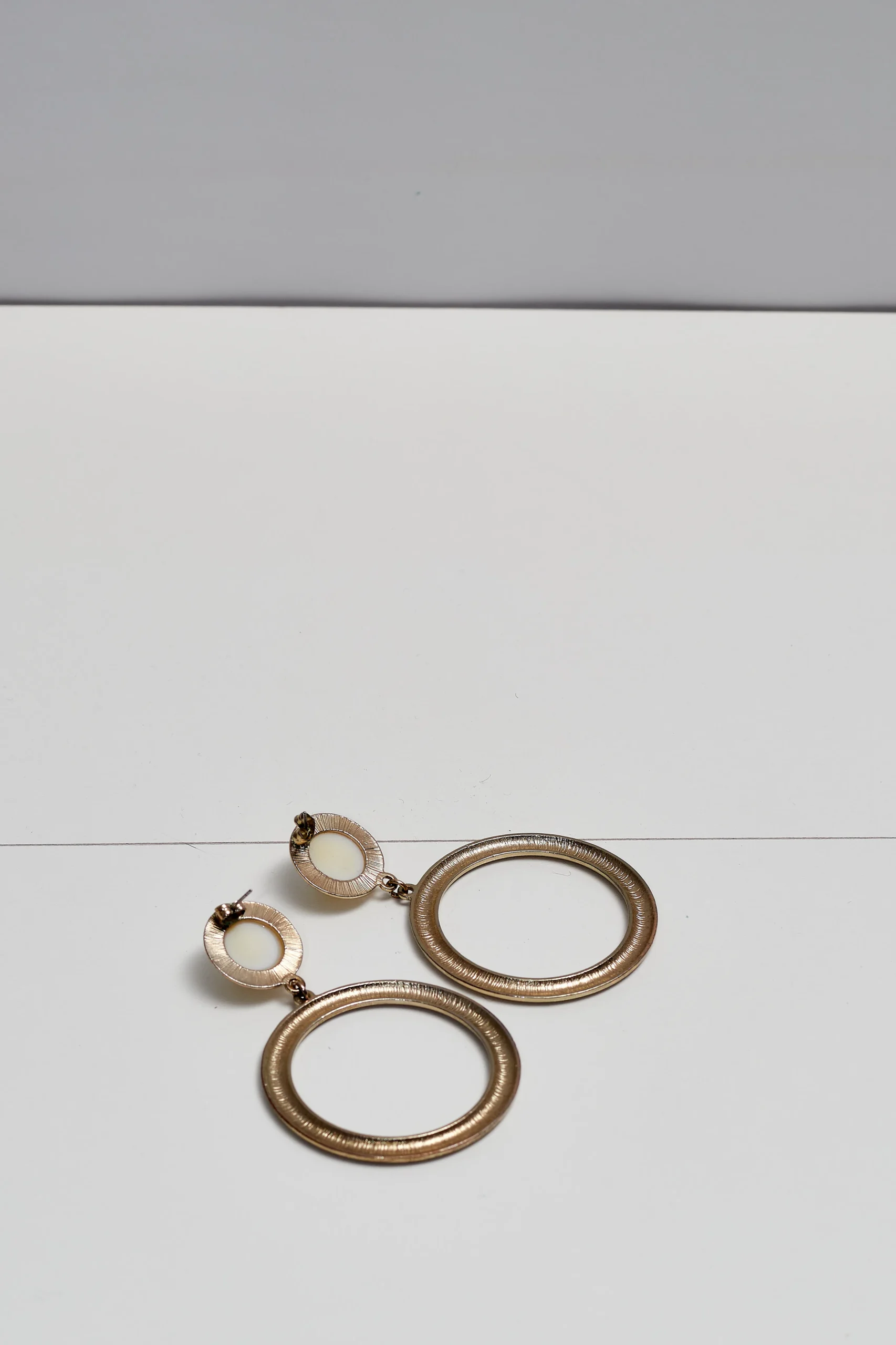 Pearl Hoop Earrings - Image 2