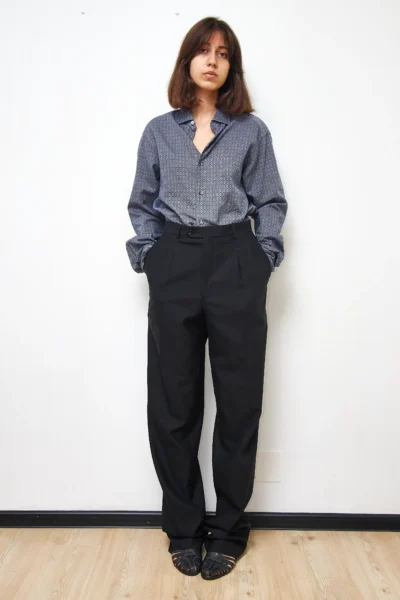 Vintage Wool Pants in Black size EU 36