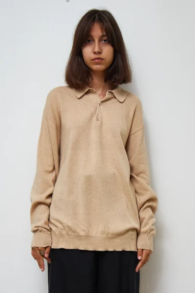 Christian Berg Polo Silk Cashmere Sweater Beige size L