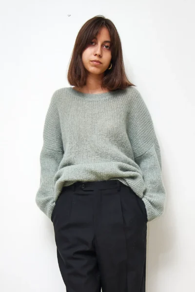 COS Mohair Blend Sweater Mint size L