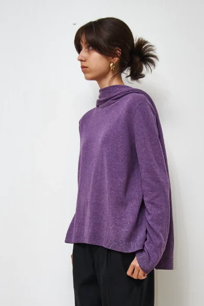 Wool Cardigan Mauve size M