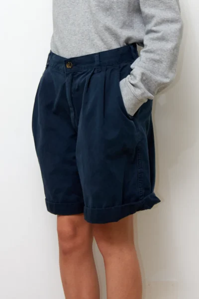 Vintage Navy Cotton Shorts size EU 40