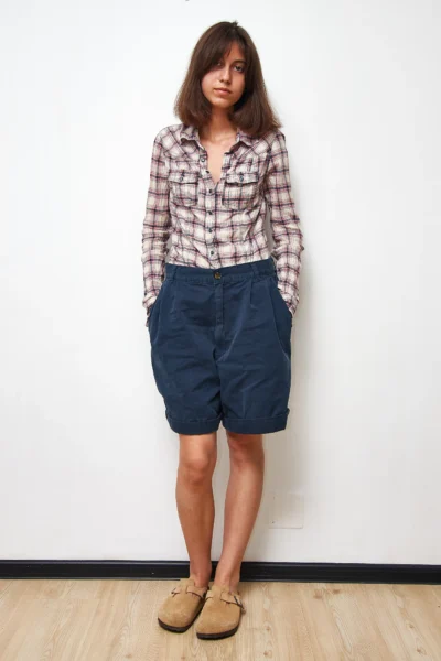 Cotton Plaid Shirt size S