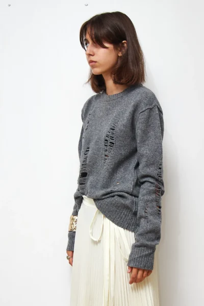 Lambswool Grey Sweater size L