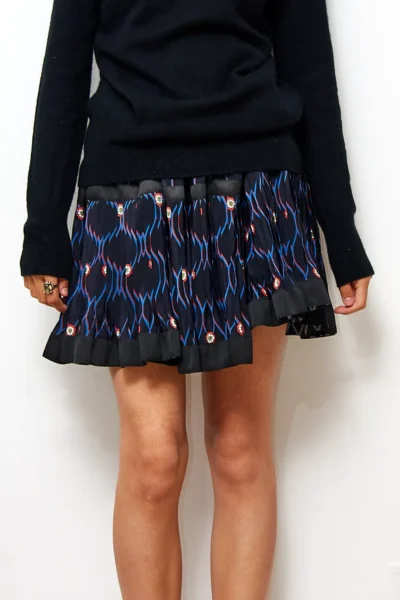 Kenzo for H&M Silk Frill Skirt size EU 40