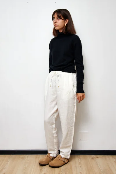 White Linen Pants size EU 44