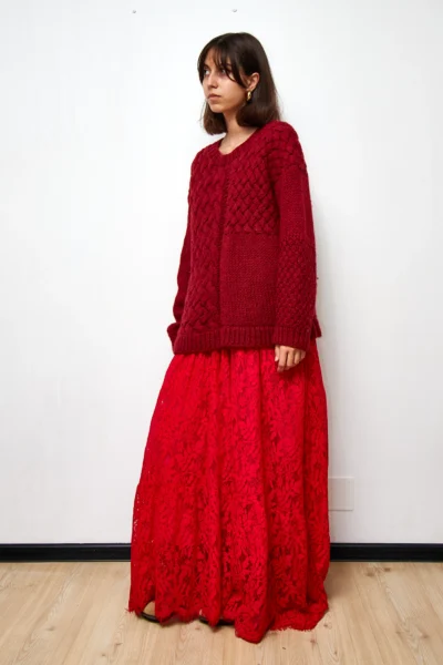 Vintage Wool Hand Knit Pullover size XS