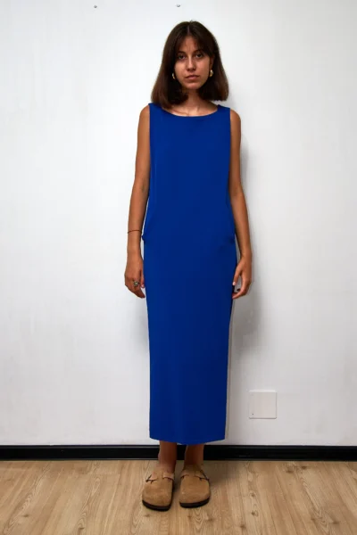 Knit Dress in Klein Blue size S