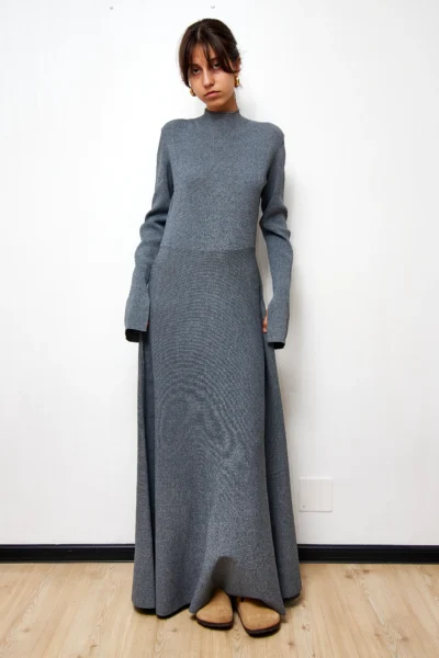 H&M Knitted Grey Dress size EU 42