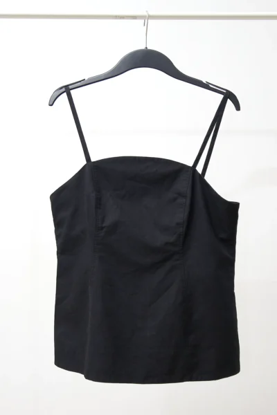 COS Black Top Cotton Linen size EU 44