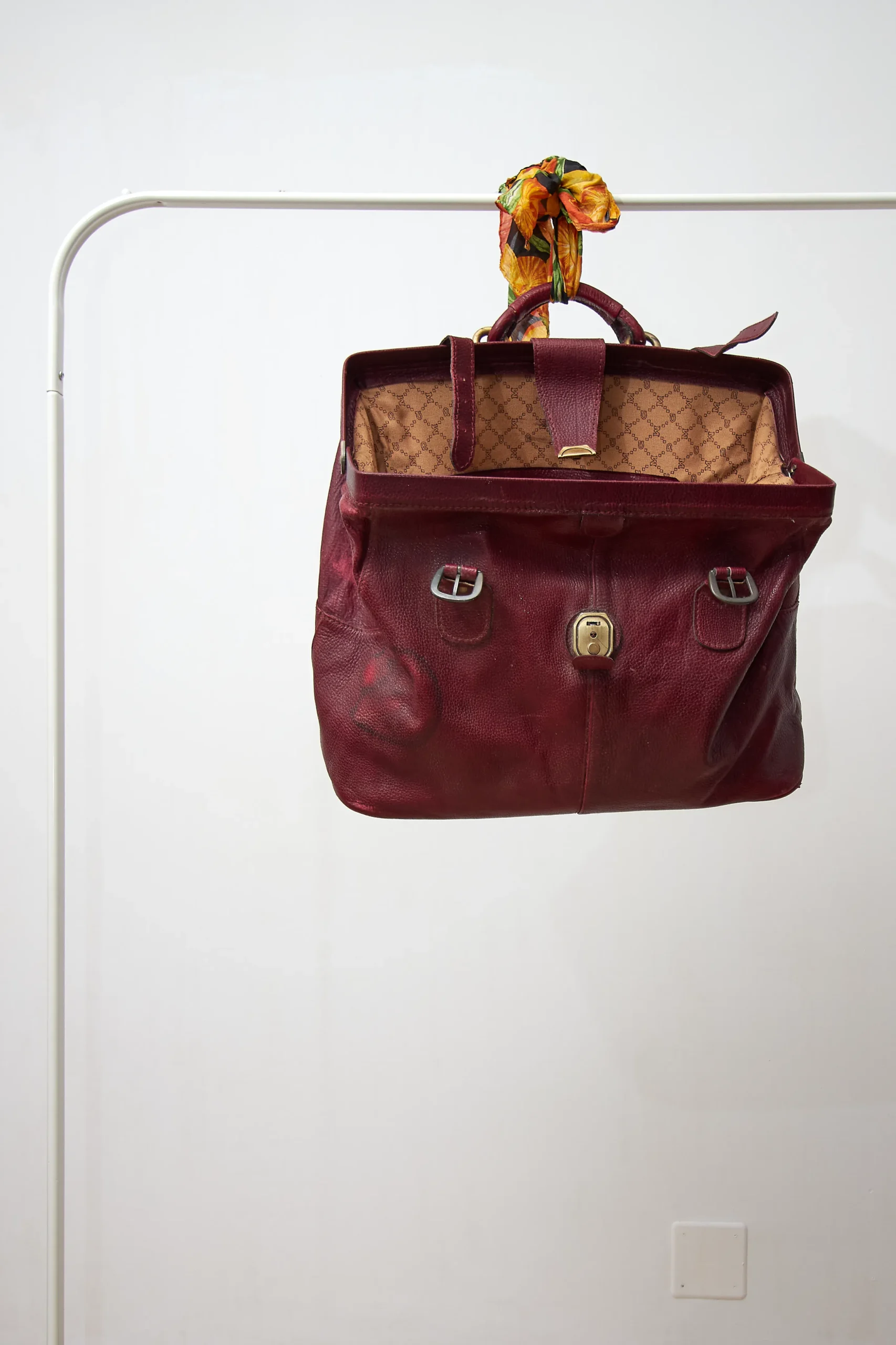 MCM Vintage Leather Travel Doctor's Bag - Image 4